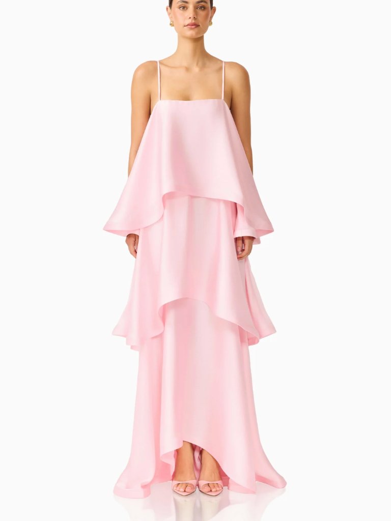 Nwt Elliatt Tilly Tiered Maxi Dress In Pale Pink Xl (Never Worn!)